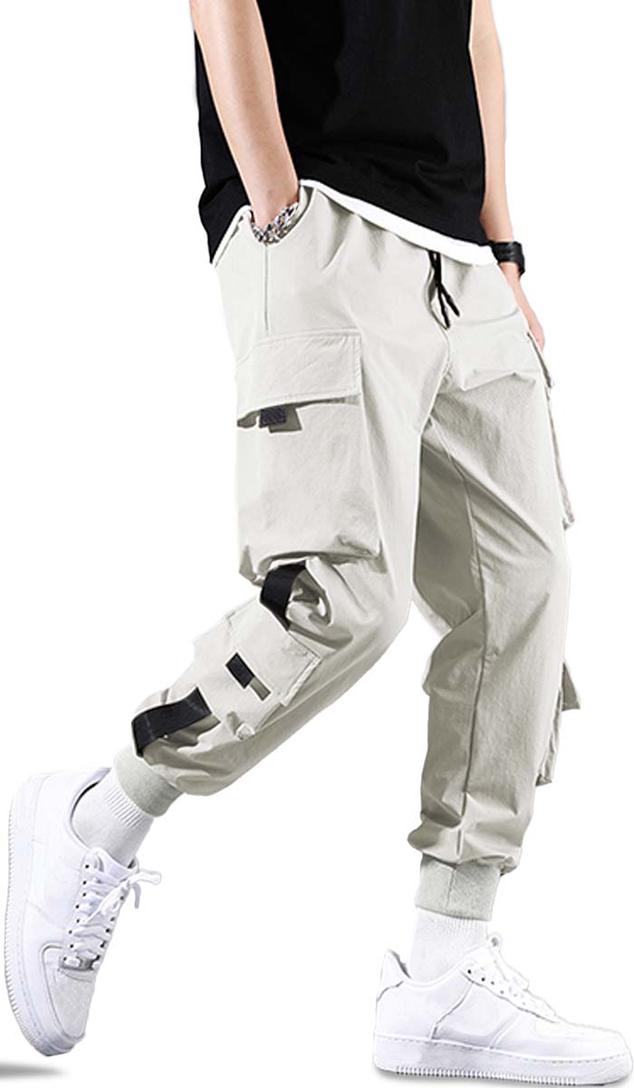 Pantalones Cargo para Hombre de Ajuste Relajado Pantalon tipo Cargo con Bolsas Laterales Mayoreo