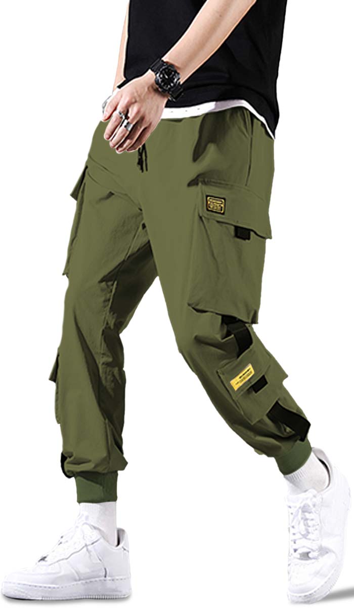 Pantalones Cargo para Hombre de Ajuste Relajado Pantalon tipo Cargo con Bolsas Laterales Mayoreo