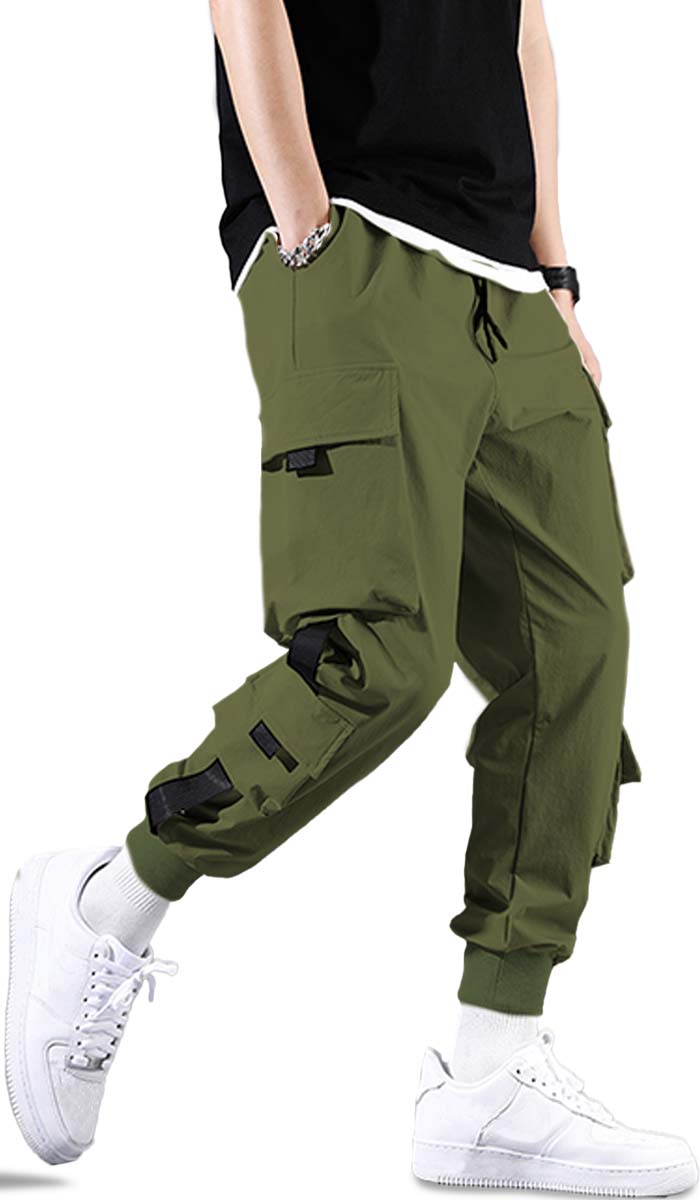 Pantalones Cargo para Hombre de Ajuste Relajado Pantalon tipo Cargo con Bolsas Laterales Mayoreo