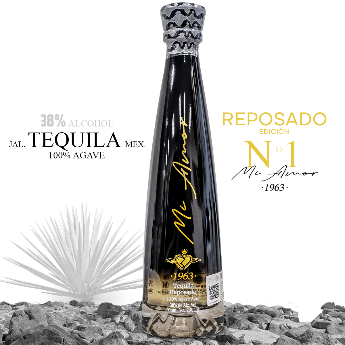 Tequila Especial Reposado Dorado Mi Amor 700ml