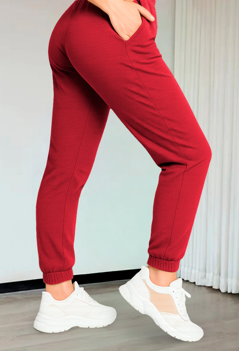 Pantalón Jogger Pants para Dama Comodo con Cordon Ajustable Estilo Casual Deportivo