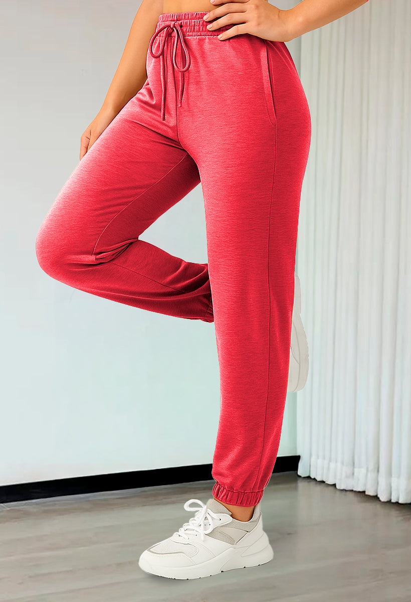 Pantalón Jogger Pants para Dama Comodo con Cordon Ajustable Estilo Casual Deportivo