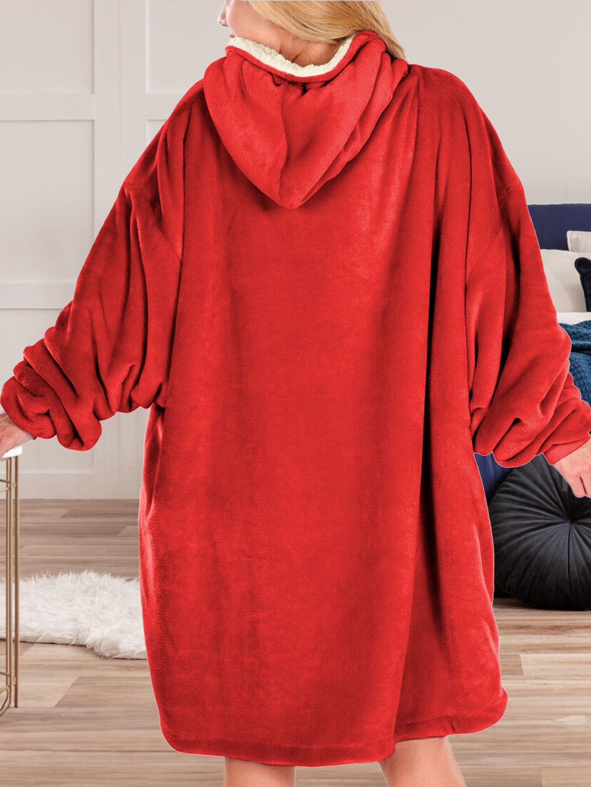 Sudadera Cobija Hoodie Con Capucha Afelpada Calientita Suave