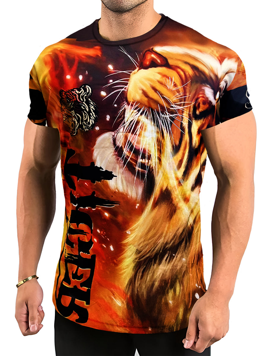 Playera Sublimada para Hombre Cuello Redondo Manga Corta