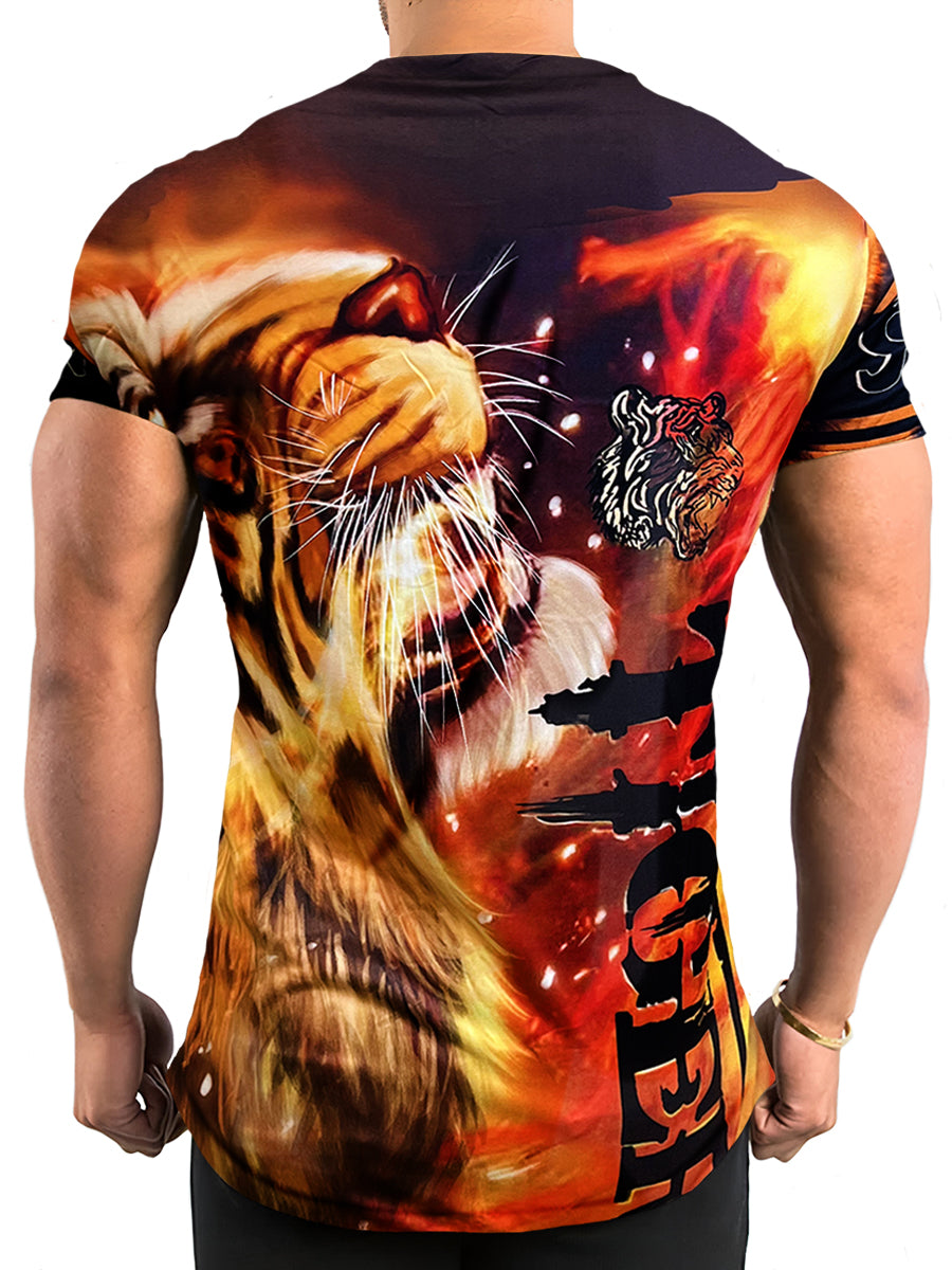 Playera Sublimada para Hombre Cuello Redondo Manga Corta