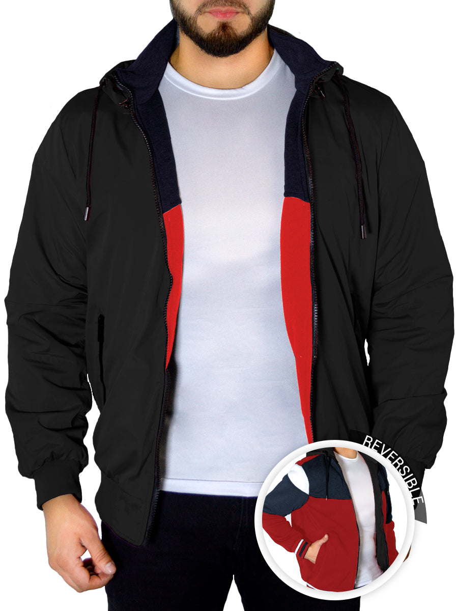 Chamarra Para Hombre Termica Hoddie Doble Vista Con Capucha