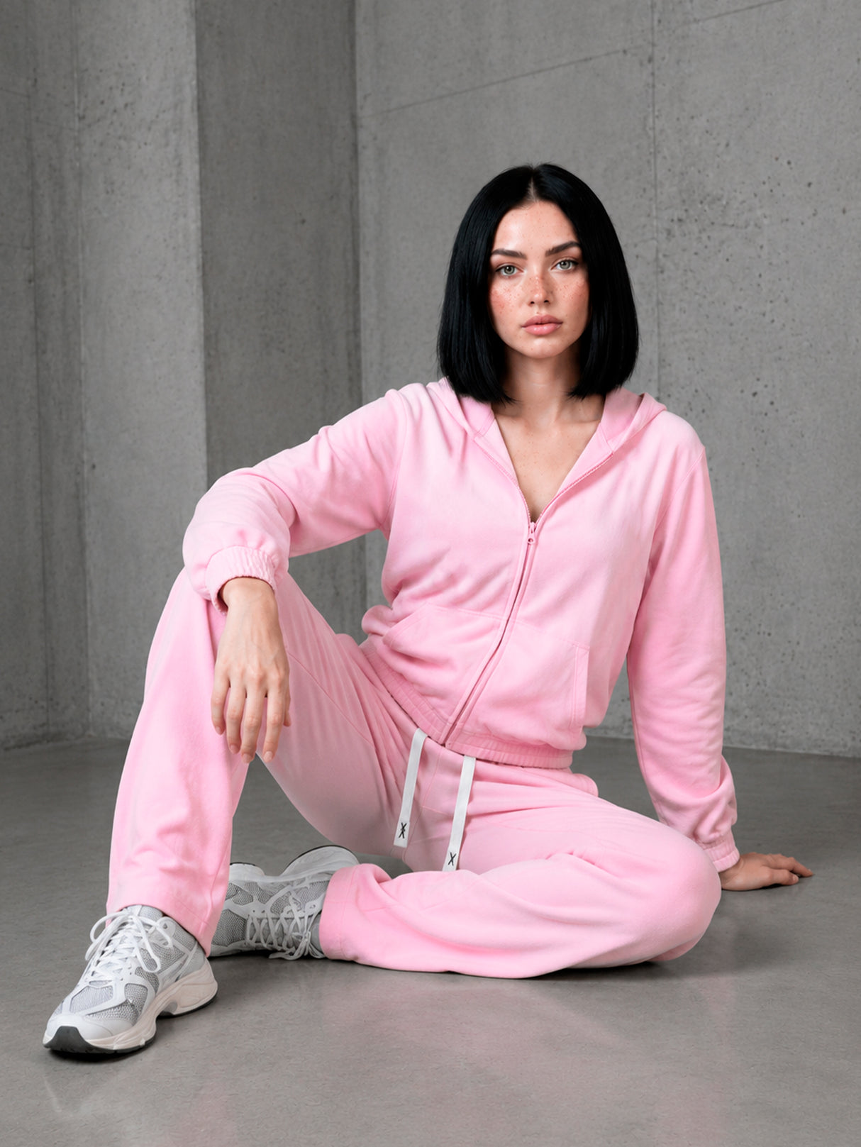Conjunto Pants Deportivo Para Dama 2 Pz Sudadera Con Capucha MAYOREO