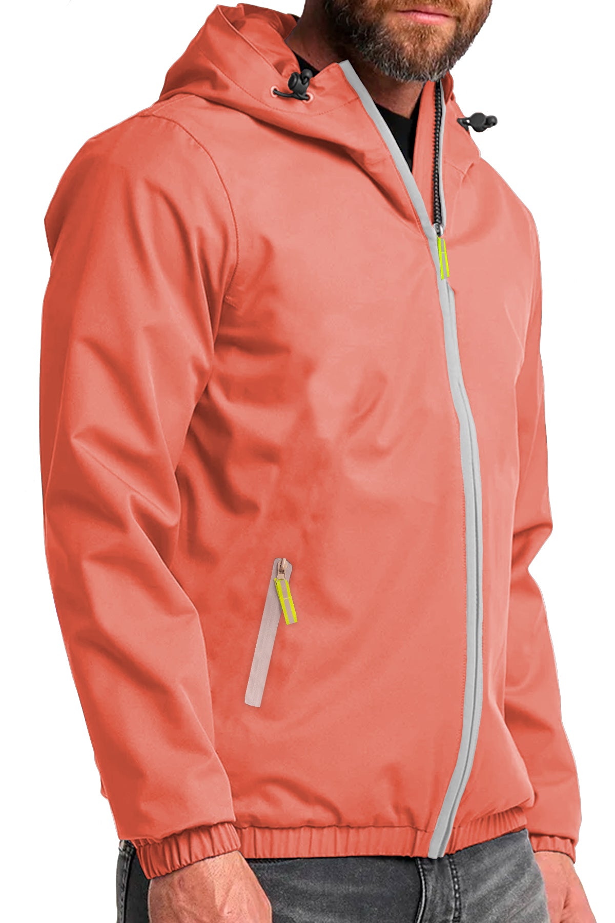 Chamarra Impermeable Chaqueta Para Hombre Con Capucha