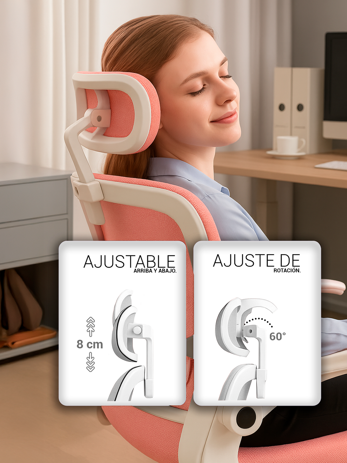 Silla Oficina Ejecutiva Ergonómica Premium Lumbar 360°