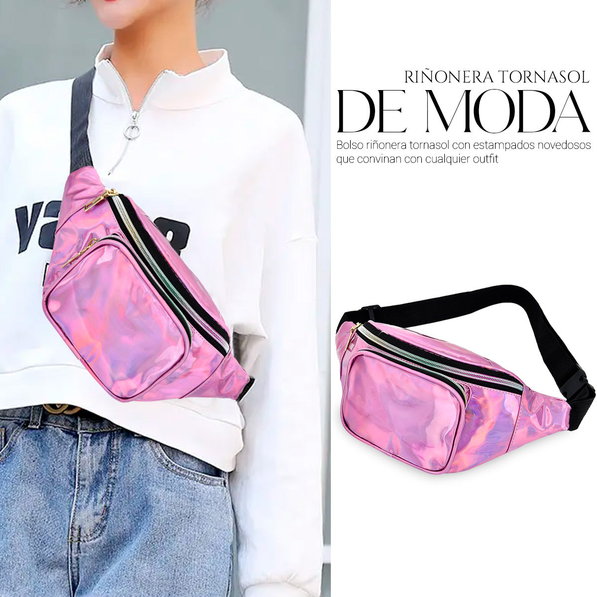 Cangurera Casual Para Mujer