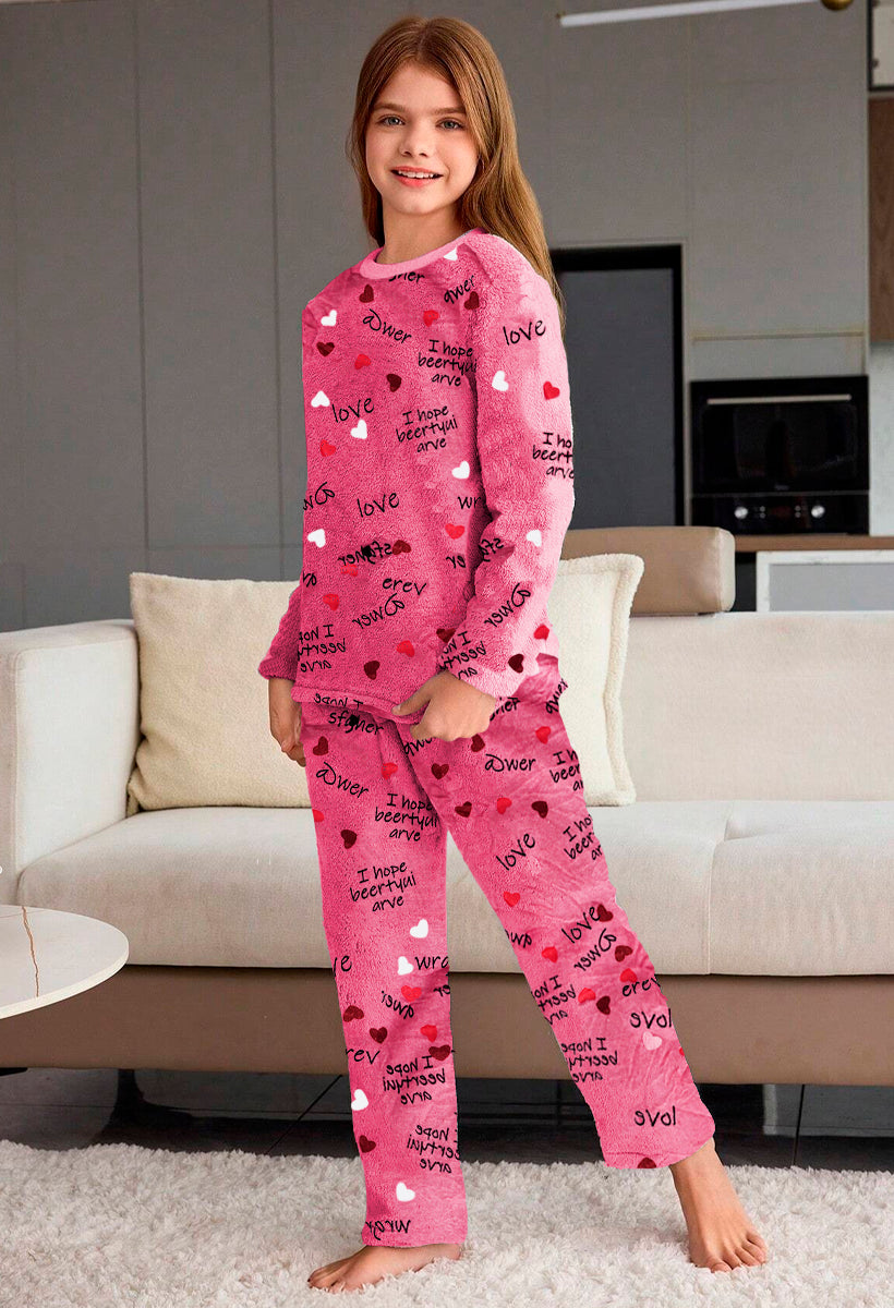 Pijama Para Niña Conjunto 2 Piezas Elegante invierno