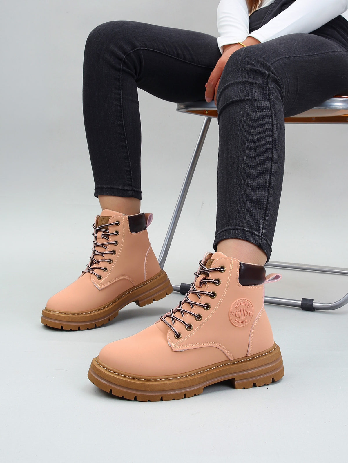 Botas Para Mujer Estilo Stone Street Urbano Plataforma