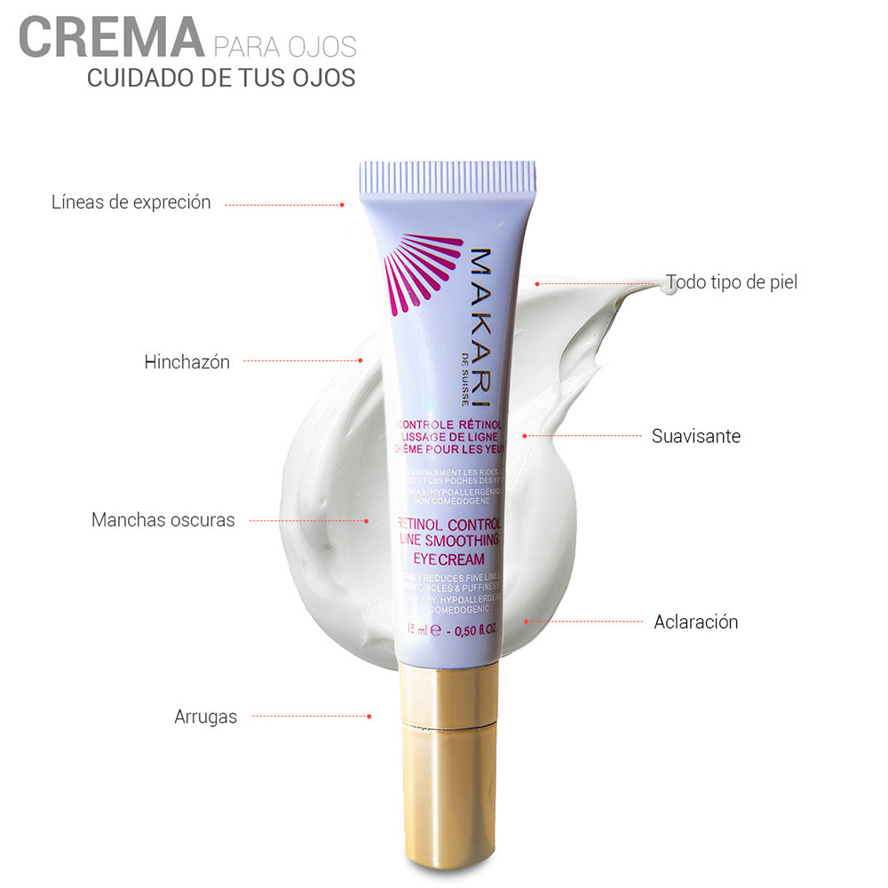 Retinol Control Line Cremas Suavizantes Makari Para Ojos Tipo De Piel Todas