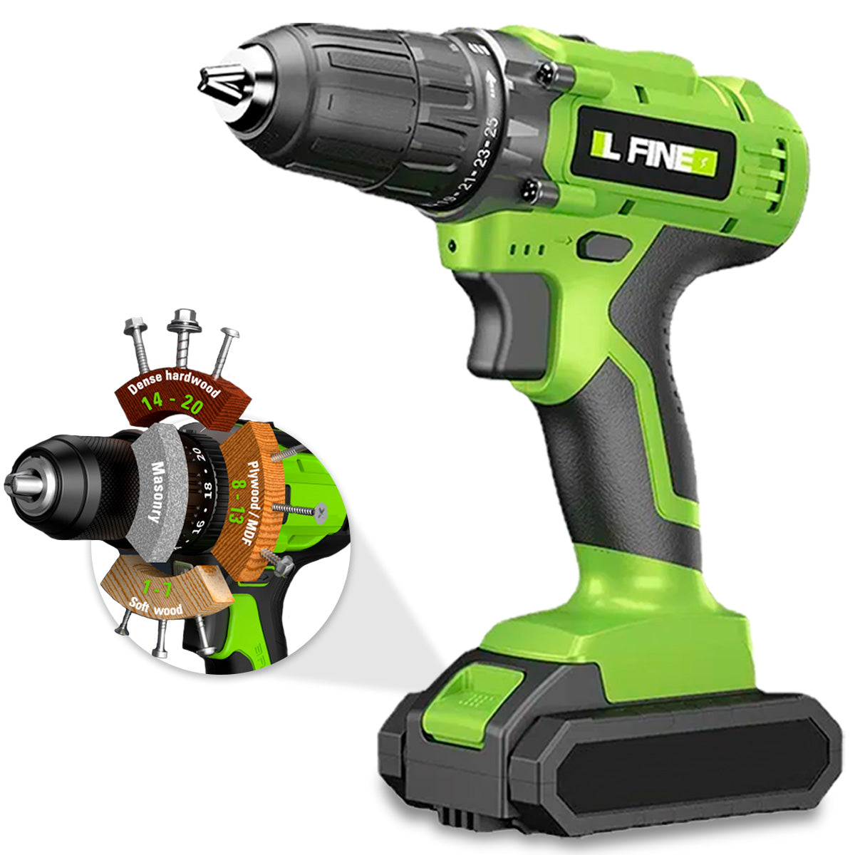 Taladro Inalámbrico Airona Aa2015-30 De 20v