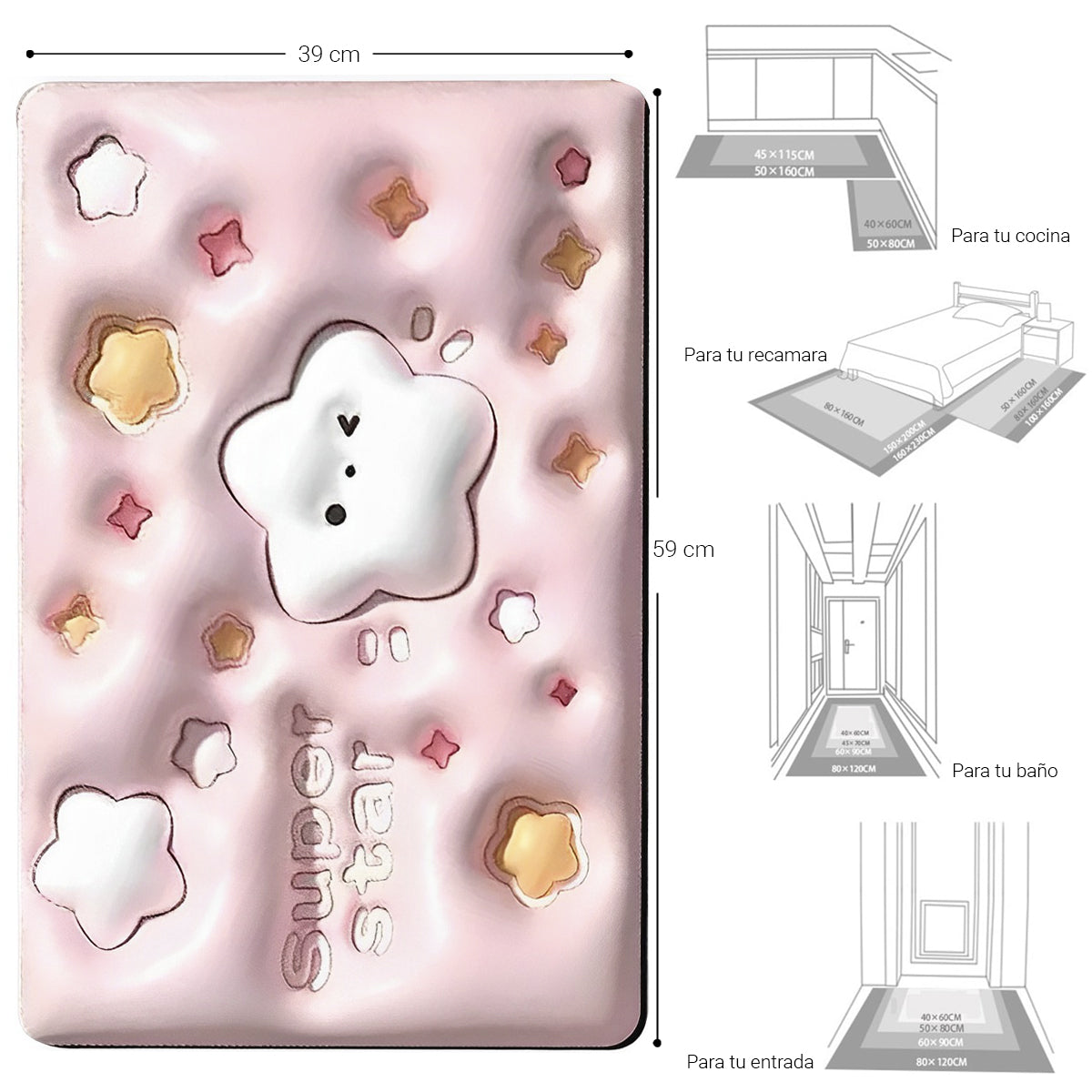 Tapete Para Baño Antiderrapante
