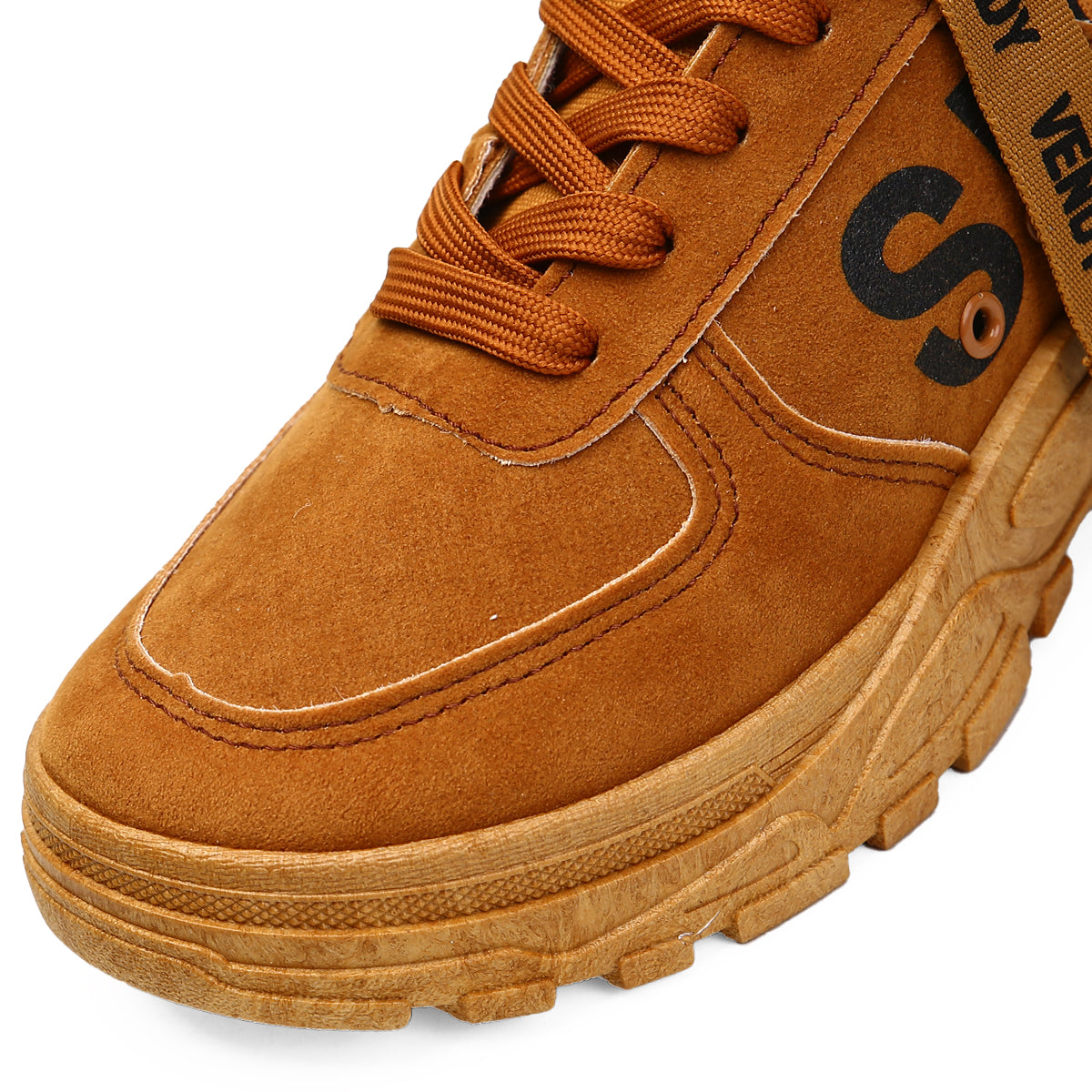 Bota Tenis para Hombre de Plataforma, Informales, Transpirable, Antideslizante, con Cordones, Zapatillas Duraderas para Actividades al Aire Libre, Ligeras para Exteriores, Estilo Urbano