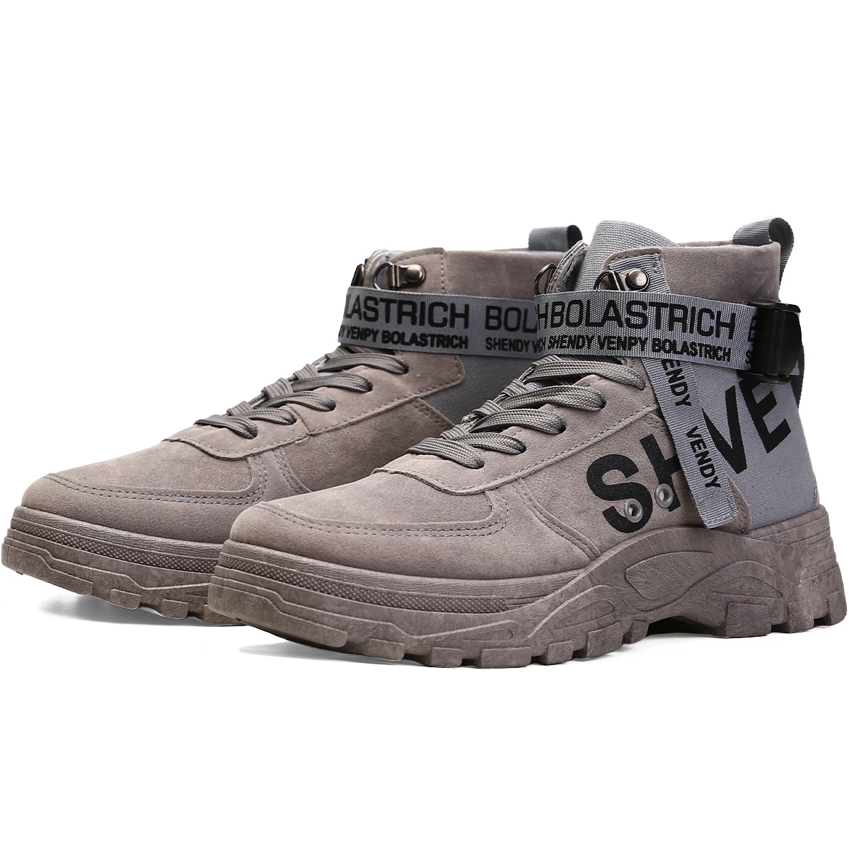 Bota Tenis para Hombre de Plataforma, Informales, Transpirable, Antideslizante, con Cordones, Zapatillas Duraderas para Actividades al Aire Libre, Ligeras para Exteriores, Estilo Urbano