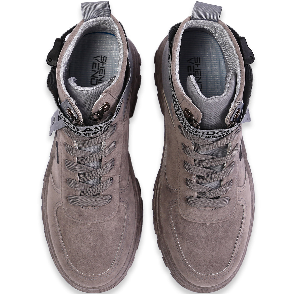 Bota Tenis para Hombre de Plataforma, Informales, Transpirable, Antideslizante, con Cordones, Zapatillas Duraderas para Actividades al Aire Libre, Ligeras para Exteriores, Estilo Urbano