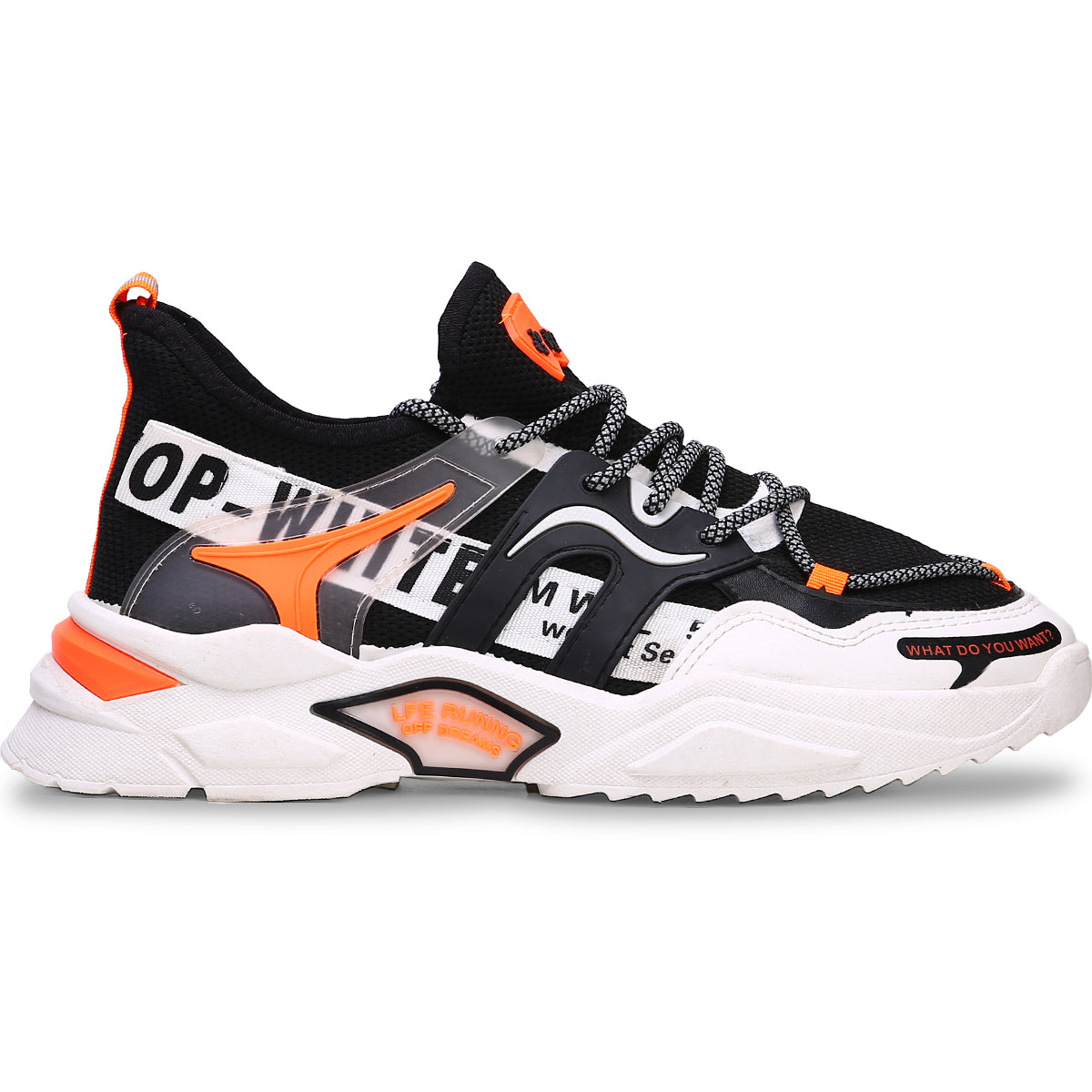 Zapatillas casuales versatiles con cordones, Zapatillas para hombre adecuadas para el deporte, Tenis de malla transpirable con suela liviana