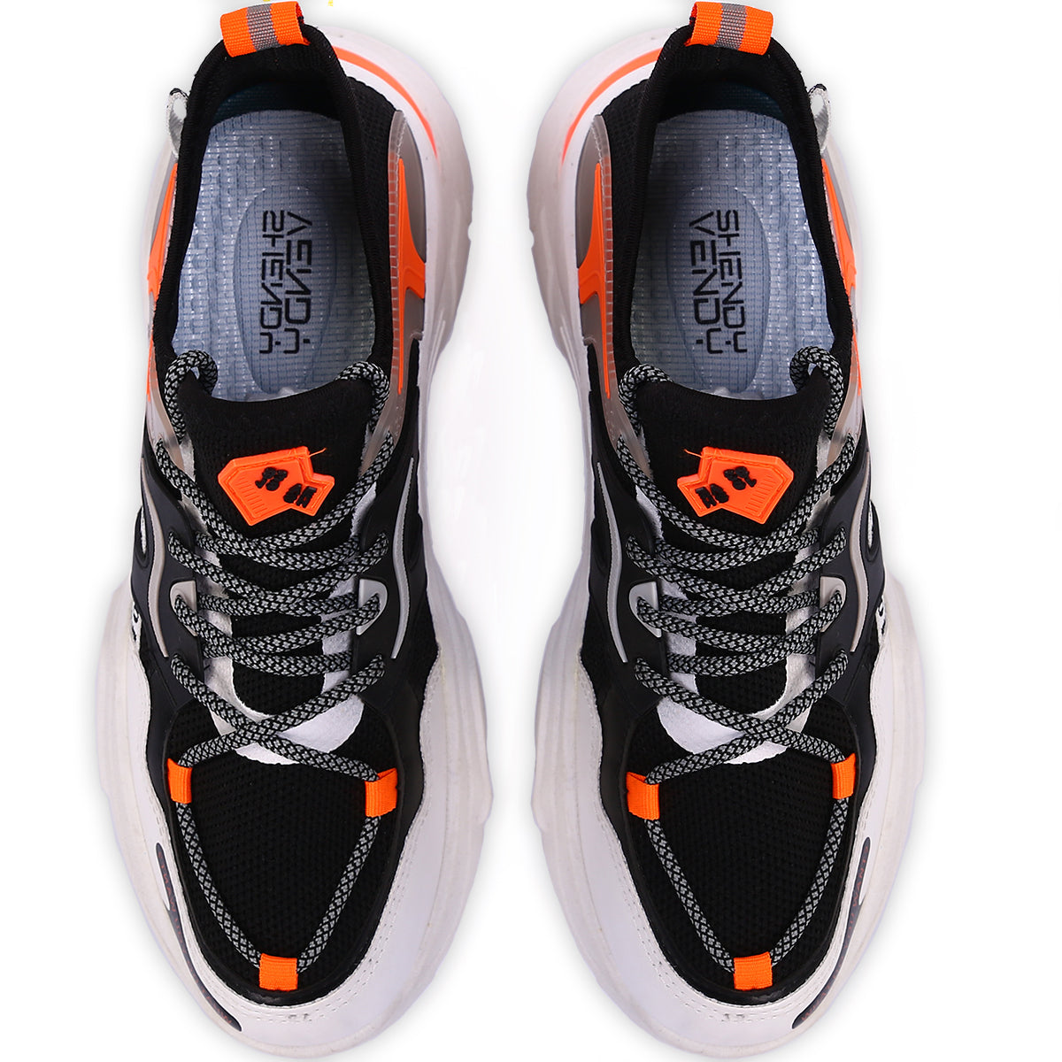 Zapatillas casuales versatiles con cordones, Zapatillas para hombre adecuadas para el deporte, Tenis de malla transpirable con suela liviana