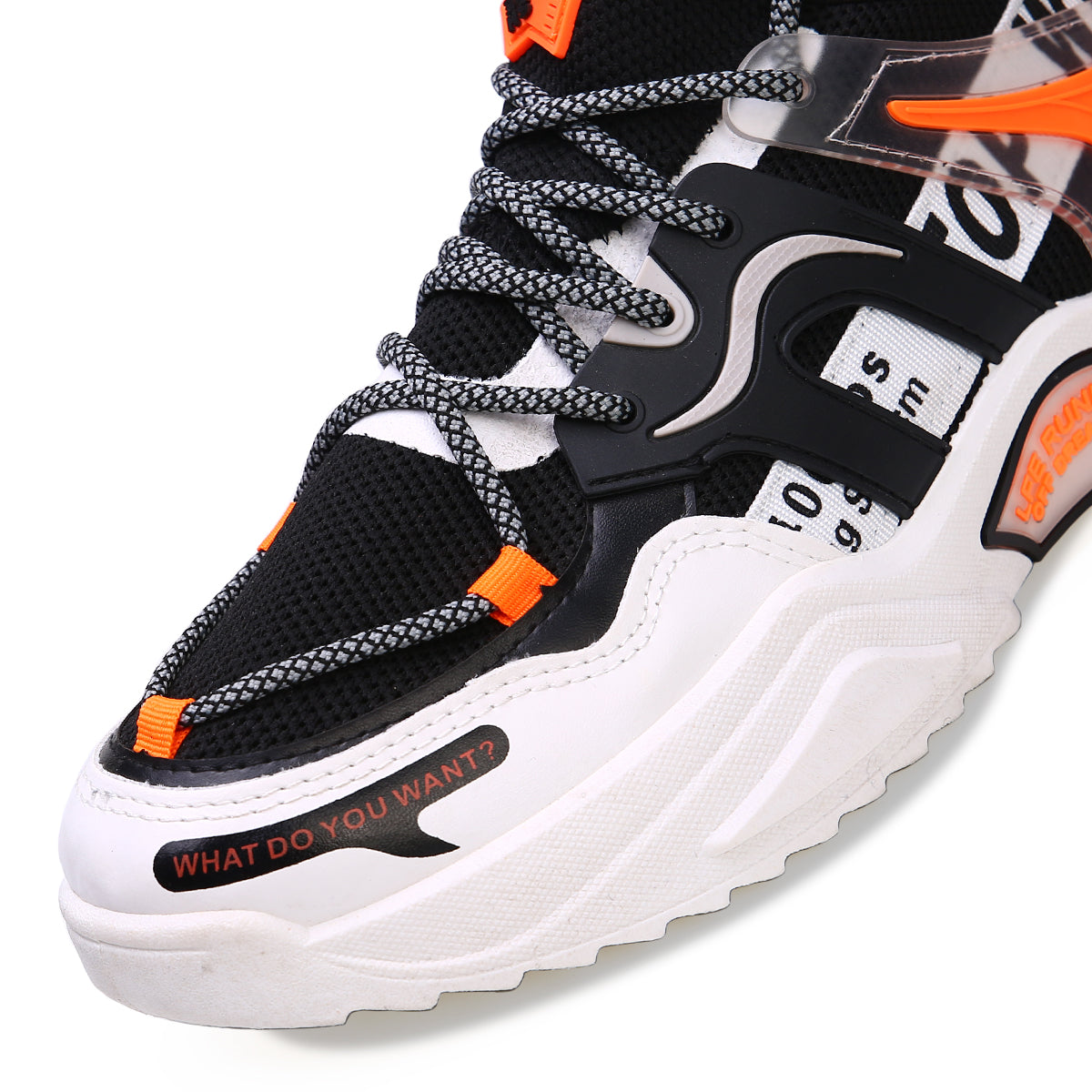 Zapatillas casuales versatiles con cordones, Zapatillas para hombre adecuadas para el deporte, Tenis de malla transpirable con suela liviana