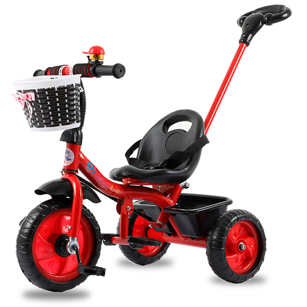Triciclo de 3 Ruedas con Canastilla Delantera Baston de Seguimiento