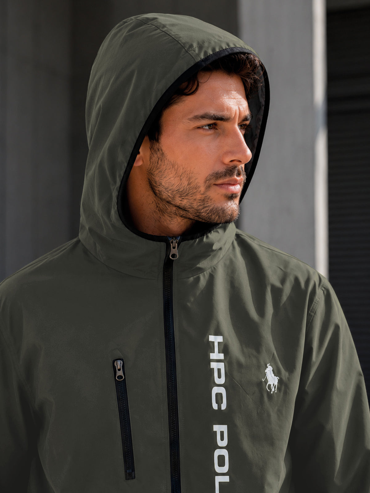 Chamarra Hpc Polo Rompevientos Para Hombre