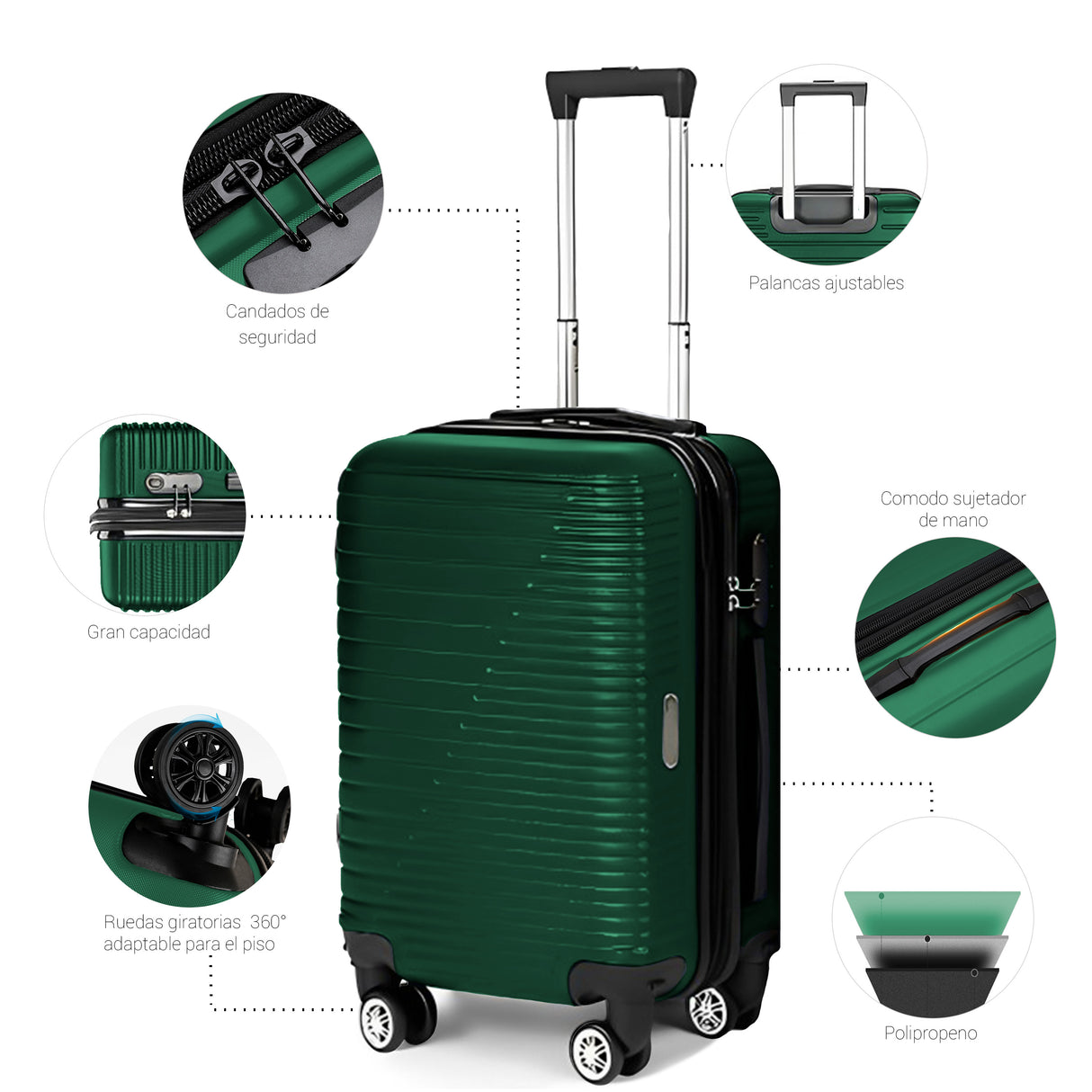 Set 3 Maletas Para Viaje