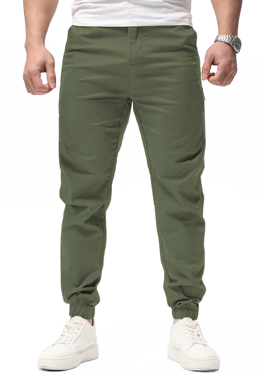 Pantalon Casual Deportivo Jogger para Hombre Bolsos Laterales con Cintura Elastica Ajustable