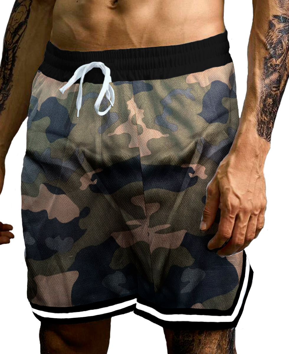 Pantalones Cortos Deportivos de Entrenamiento para Hombre Shorts con Bolsillos Laterales, Transpirable para Correr