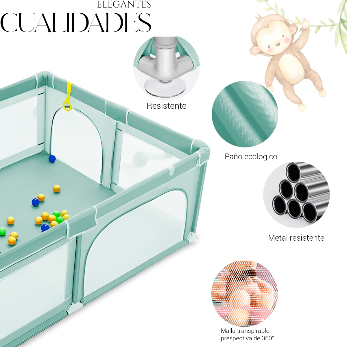 Corral Para Bebé Multifuncional