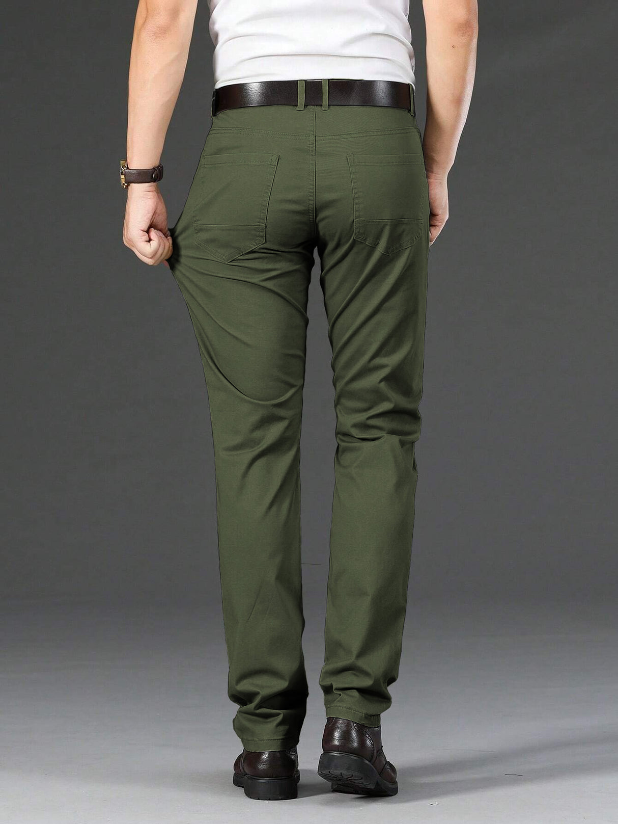 Pantalones de Vestir para Hombre Formal Elasticos Pantalon Casual Transpirable