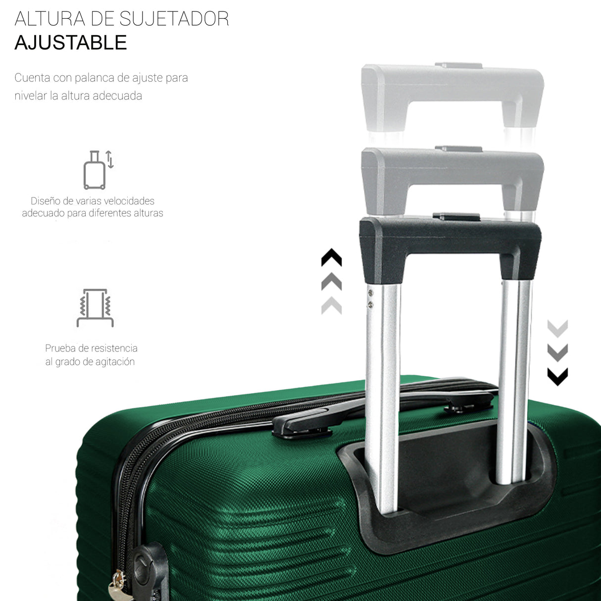 Maleta de Viaje de Mano A Bordo Con Candado De Seguridad