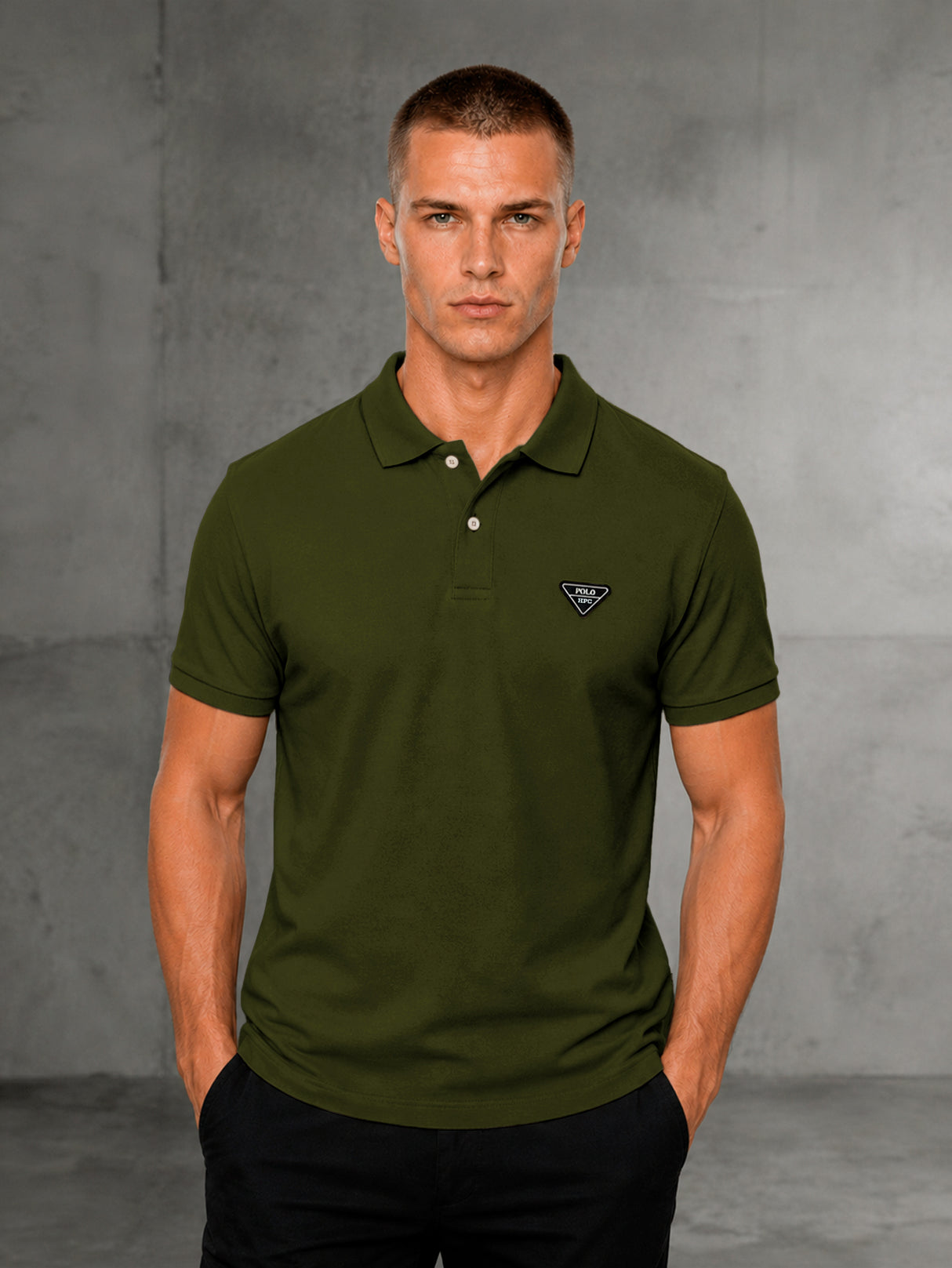 Playera HPC Polo Hombre Slim Fit Algodón Manga Corta Casual