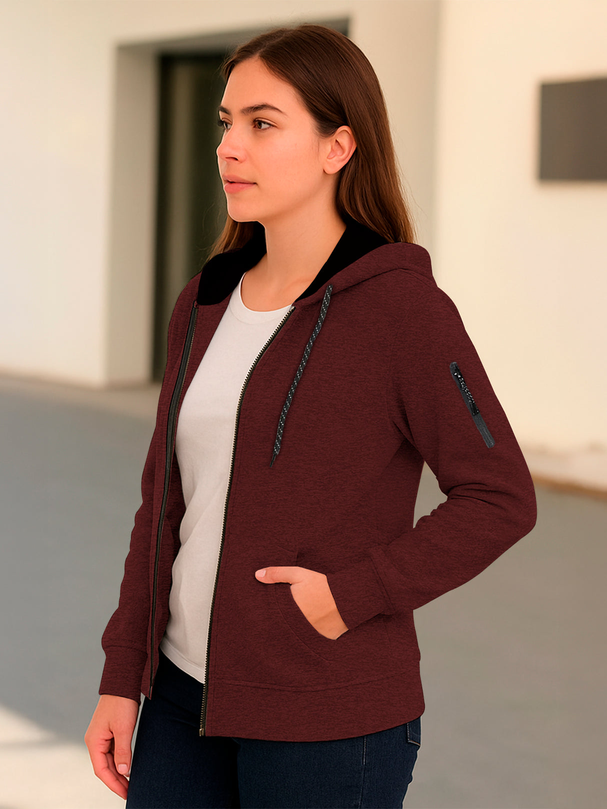 Sudadera Mujer Con Capucha De Calidad