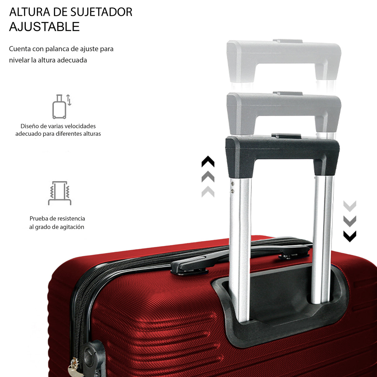 Maleta de Viaje de Mano A Bordo Con Candado De Seguridad