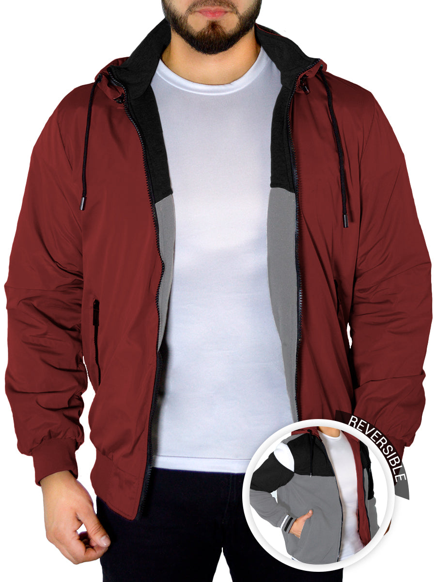 Chamarra Para Hombre Termica Hoddie Doble Vista Con Capucha