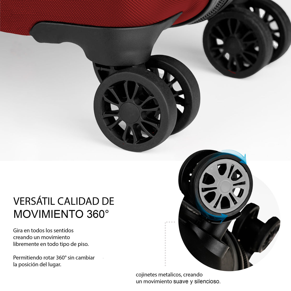 Maleta de Viaje de Mano A Bordo Con Candado De Seguridad