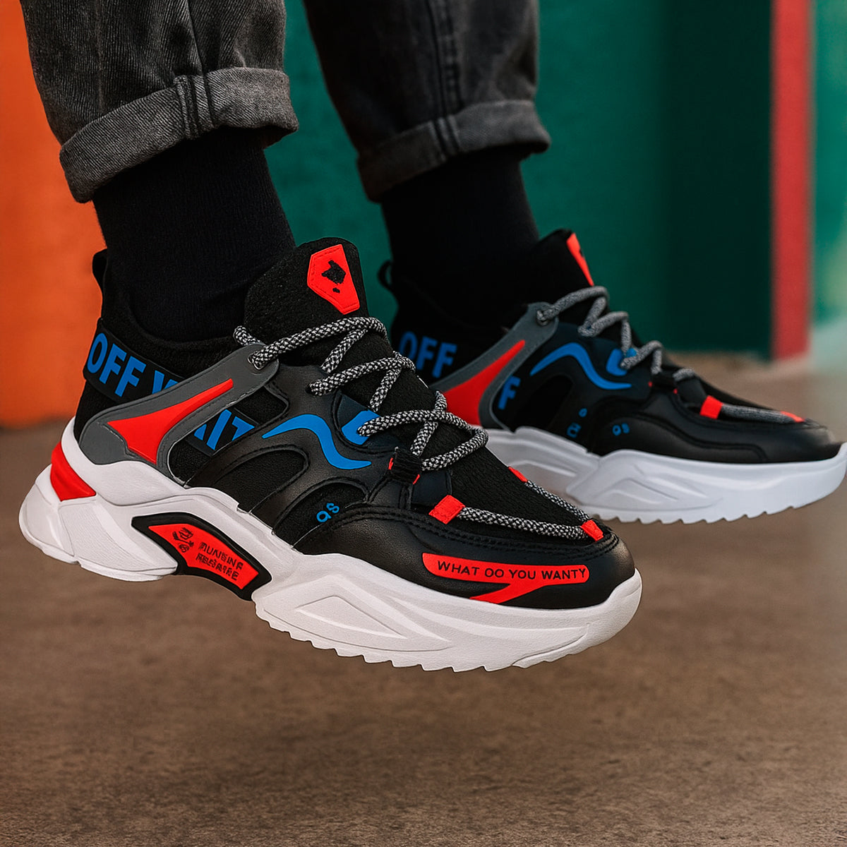 Tenis para hombre casuales con un diseño de tela para correr con punta con agujeta clásica, suela antideslizante Zapatilla para hombre cómodo transpirable ideal para el uso diario