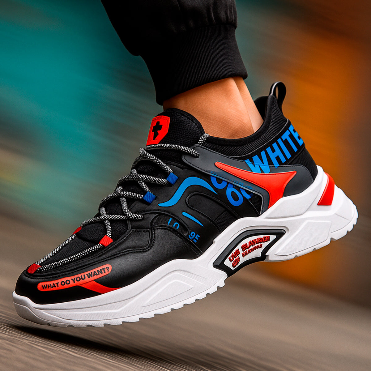 Tenis para hombre casuales con un diseño de tela para correr con punta con agujeta clásica, suela antideslizante Zapatilla para hombre cómodo transpirable ideal para el uso diario