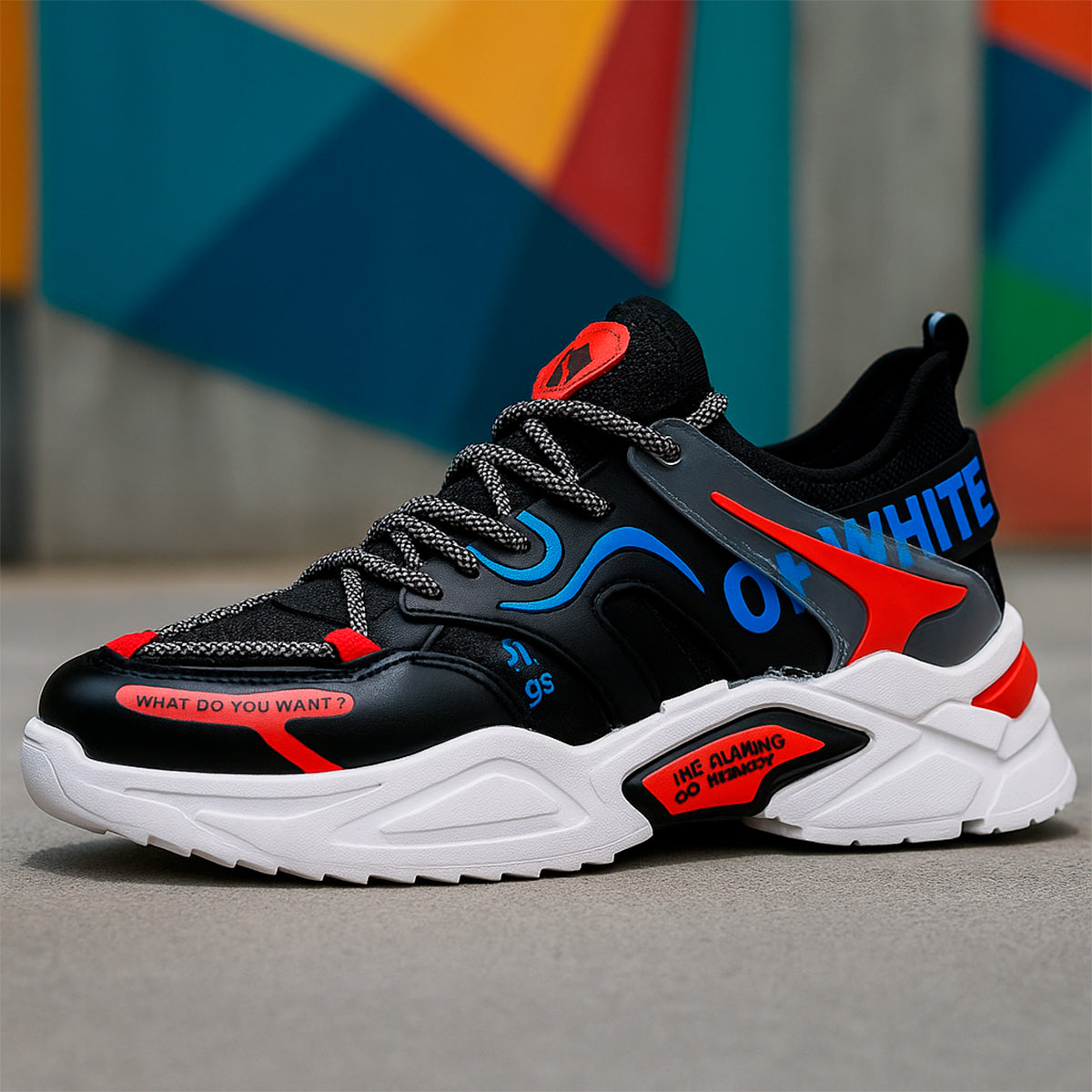 Tenis para hombre casuales con un diseño de tela para correr con punta con agujeta clásica, suela antideslizante Zapatilla para hombre cómodo transpirable ideal para el uso diario