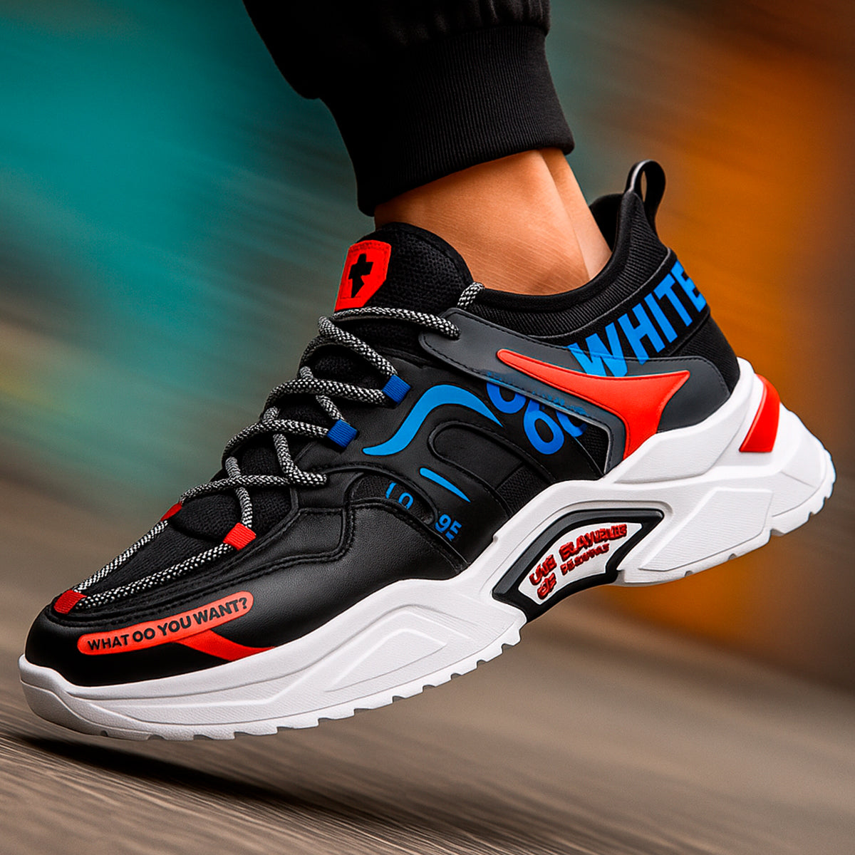 Tenis para hombre casuales con un diseño de tela para correr con punta con agujeta clásica, suela antideslizante Zapatilla para hombre cómodo transpirable ideal para el uso diario