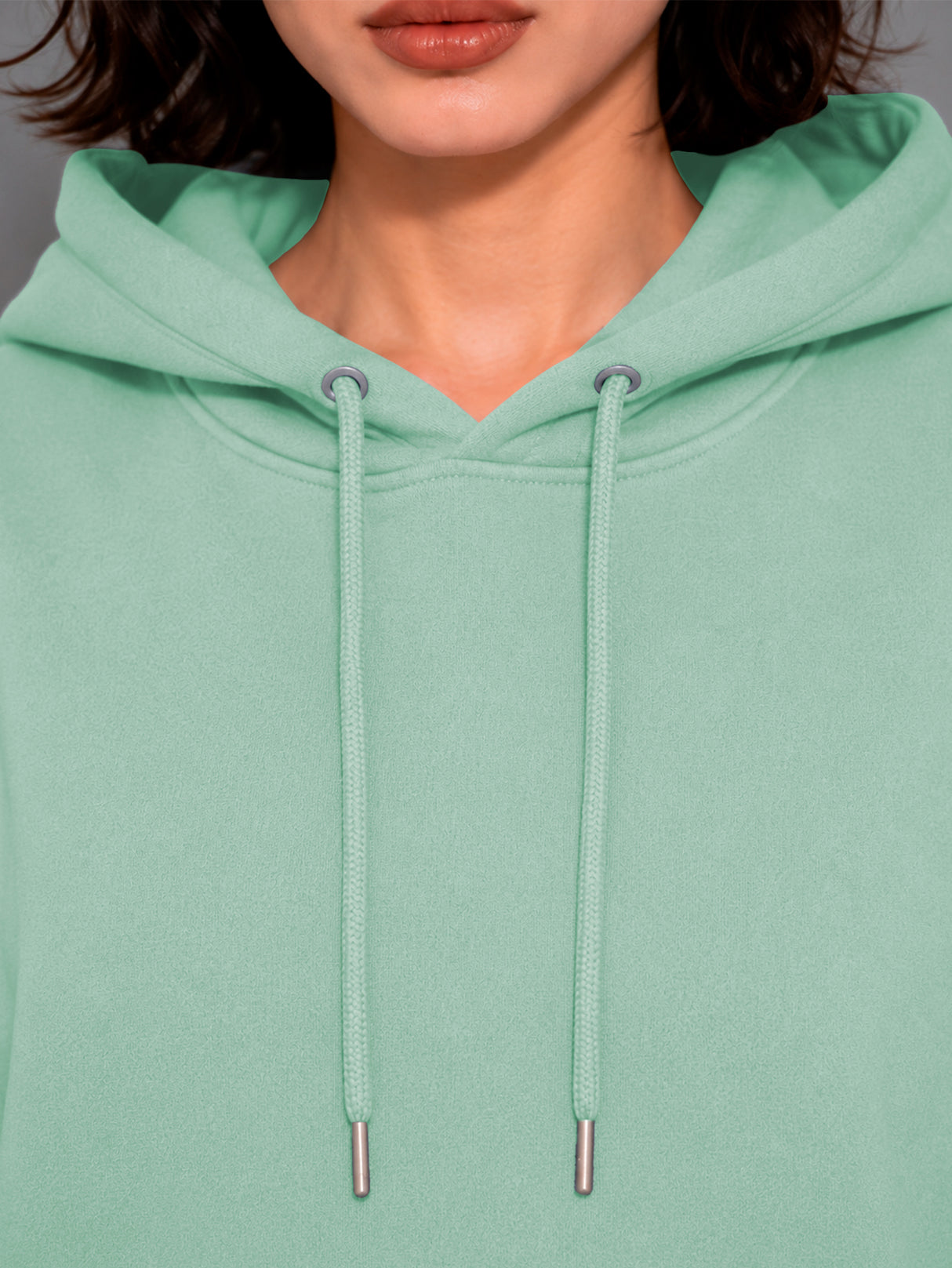 Sudadera con Capucha para Mujer Manga Larga Hoodie sin Cierre
