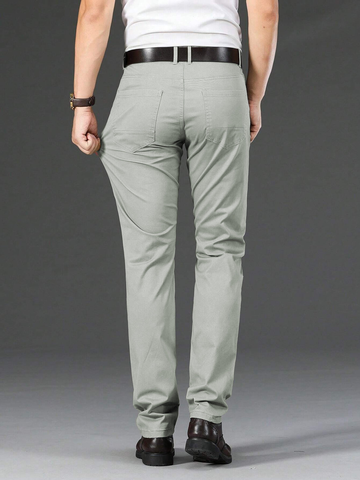 Pantalon De Gabardina Casual Strech Hombre De Vestir King B