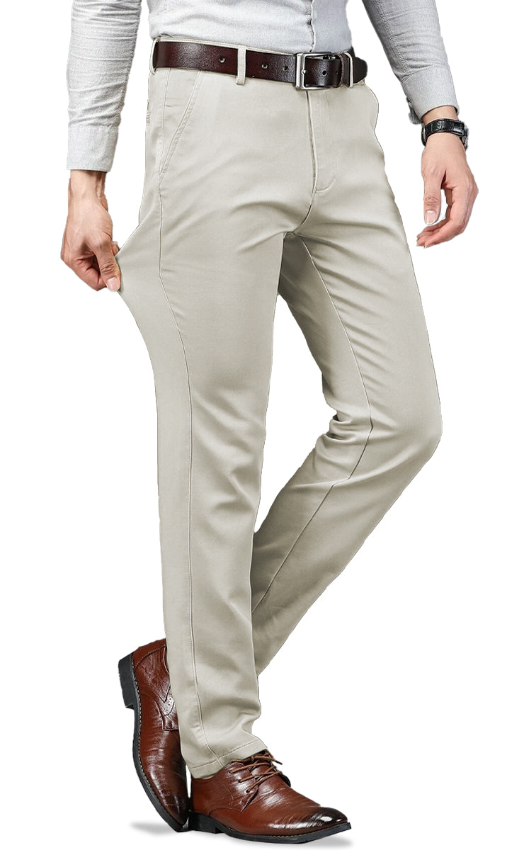 Pantalon De Gabardina Casual Strech Hombre De Vestir King B