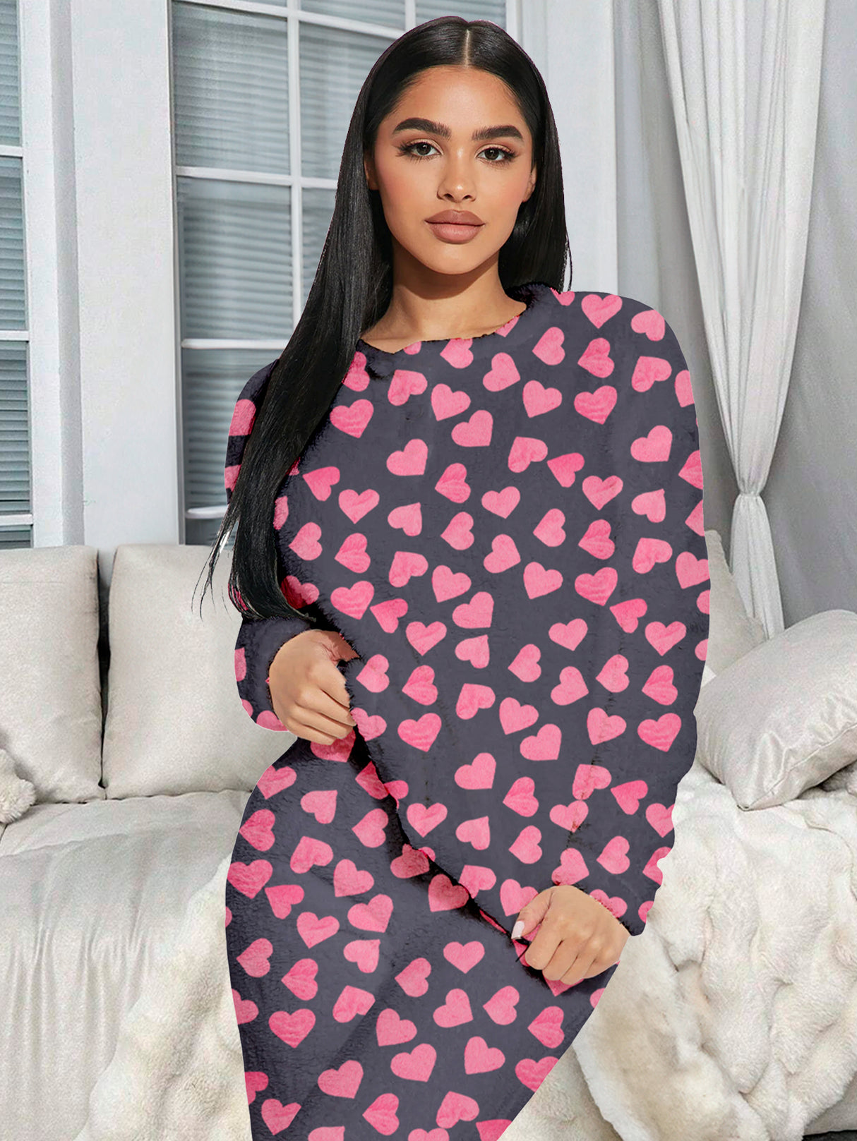 Pijama Para Mujer Conjunto 2 Piezas Elegante invierno