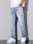 Jeans Clasico Para hombre Pantalon de Mezclilla Corte Regular Recto Slim