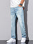 Jeans Clasico Para hombre Pantalon de Mezclilla Corte Regular Recto Slim
