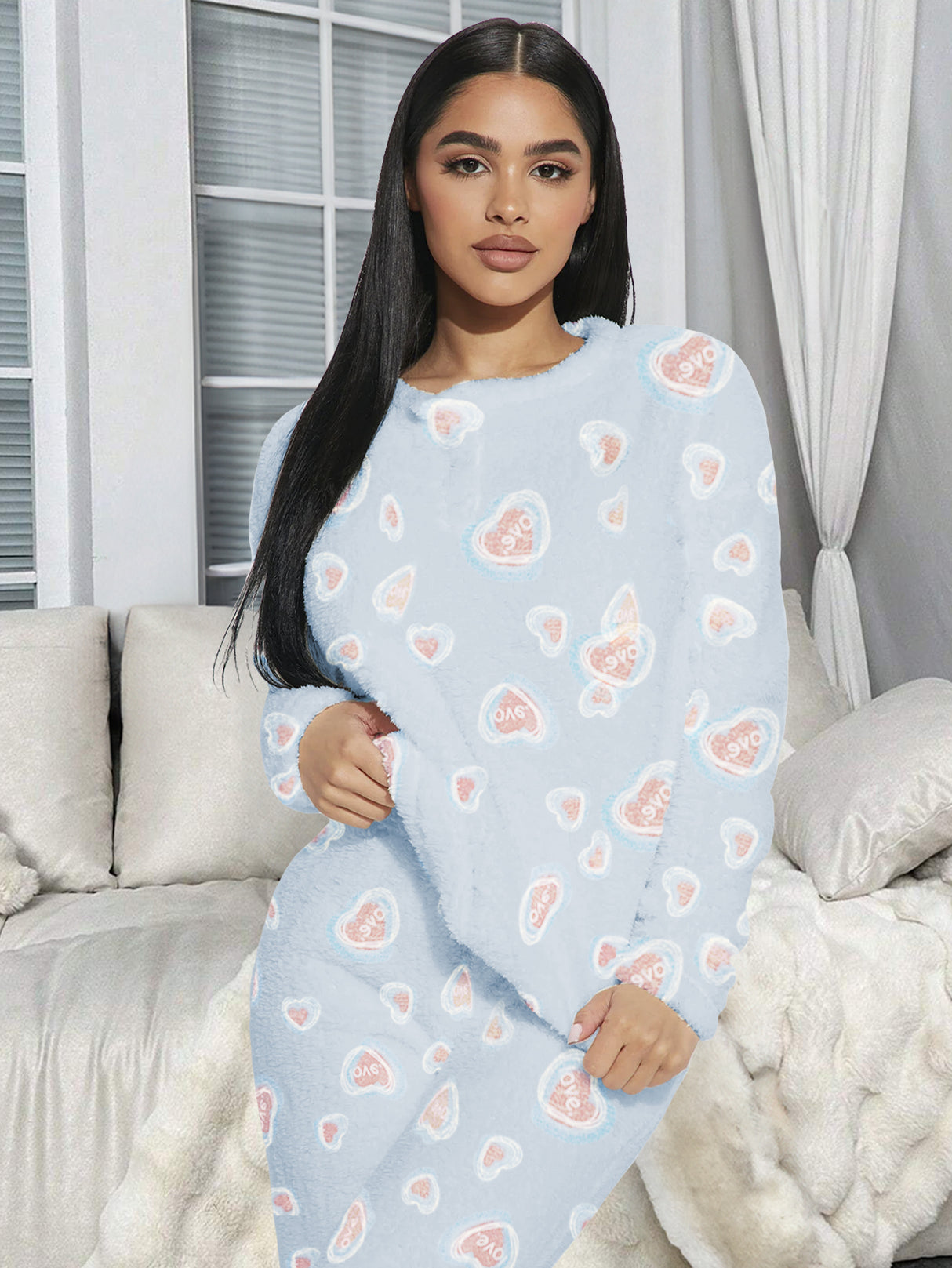 Pijama Para Mujer Conjunto 2 Piezas Elegante invierno