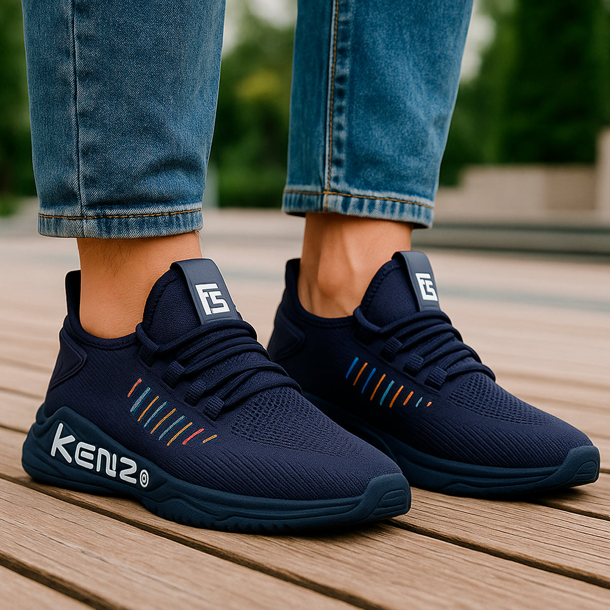 Tenis casuales para hombre con punta cómodo para el uso diario Zapatilla con suela antideslizante cómodo para el uso Transpirable Y Absorción- Para Correr, Ejercicio
